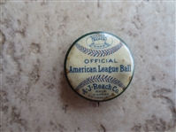 Circa 1901 Reach 1st Year American League Baseball Pin by Whitehead & Hoag    RARE!