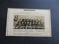 1923 Long Beach Poly So. California Champion High School Team Football Postcard with future USC Superstar Morley Drury