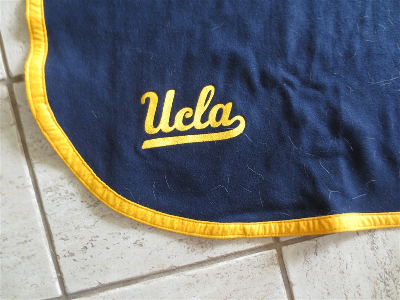 Huge 1960's-70's UCLA Football Wool Blanket