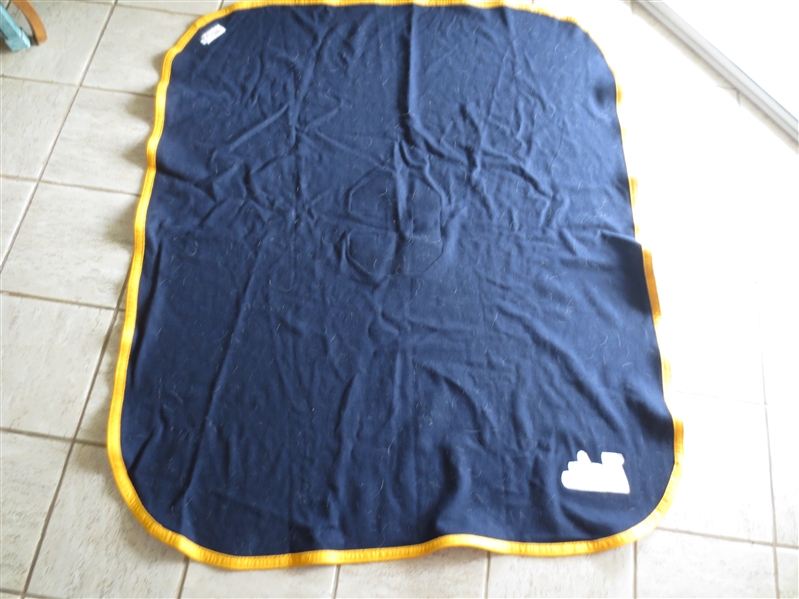 Huge 1960's-70's UCLA Football Wool Blanket