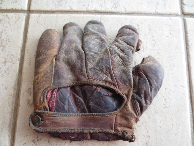 1930's Rogers Hornsby Baseball Glove Mitt made by Wilson