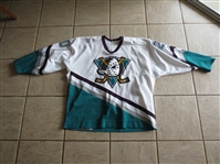 1993-94 1st Year Mighty Ducks Anaheim Game Worn Jersey Bob Corkum #20 CCM Size 52