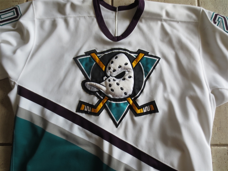 1993-94 1st Year Mighty Ducks Anaheim Game Worn Jersey Bob Corkum #20 CCM Size 52