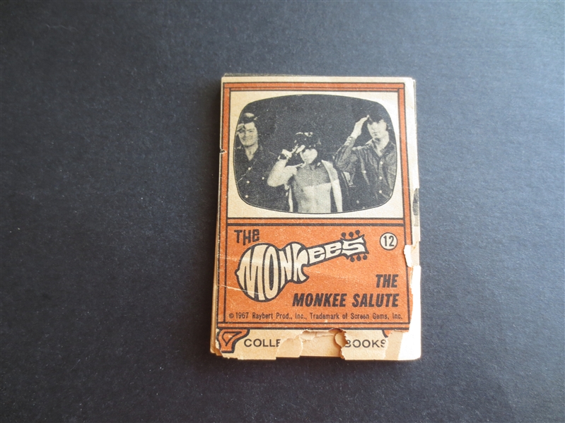 1967 Topps The Monkees Flip Book #12 The Monkees Salute