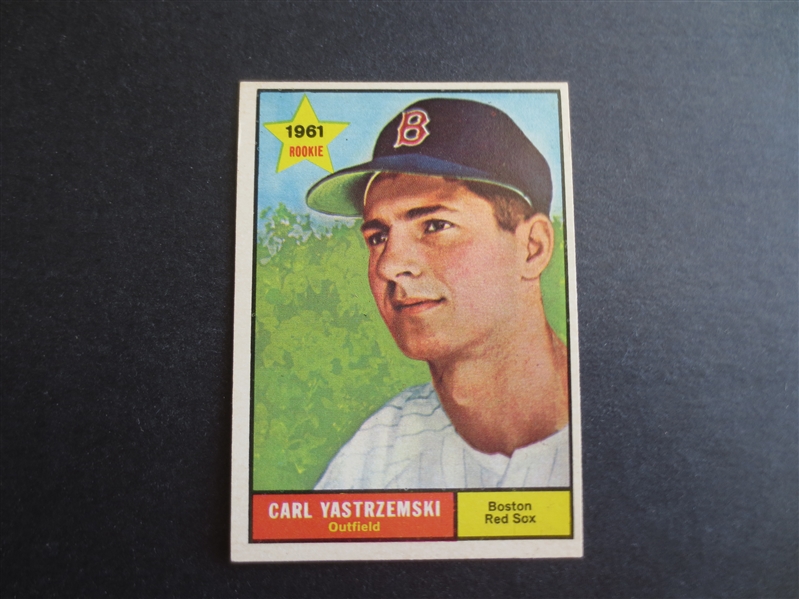 1961 Topps Carl Yastrzemski Baseball Card #287 in Great Condition!  Hall of Famer