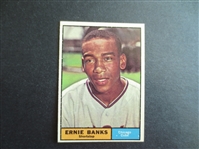 1961 Topps Ernie Banks Baseball Card #350 in Great Shape!  Hall of Famer