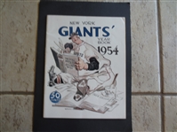 1954 New York Giants Baseball Yearbook Willie Mays Monte Irvin---  In great shape!