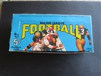 1968 Topps Football Wax Card Empty Display Box Extra Pin-Up Variety Johnny Unitas