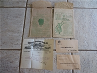 1920s Rawlings Baseball and Football Order Forms---advertising for Bill Doak Glove and MORE!