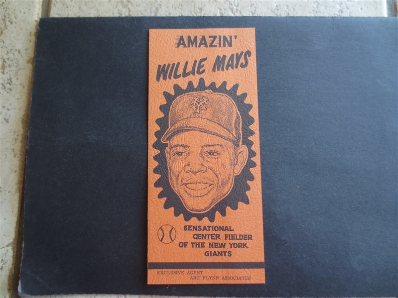 1950's Amazin' Willie Mays New York Giants Illustrated Advertising Brochure