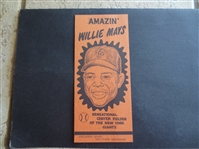 1950s Amazin Willie Mays New York Giants Illustrated Advertising Brochure