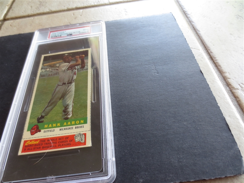 1959 Bazooka Hank Aaron Name in Yellow With Tab PSA 2 GOOD Baseball Card 1 OF 1  The ONLY ONE EVER GRADED WITH A TAB!