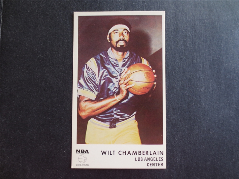 1972 Icee Bear Wilt Chamberlain Basketball Card in Great Shape!