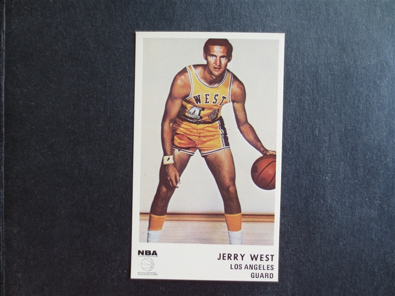 1972 Icee Bear Jerry West Basketball Card in Great Shape!