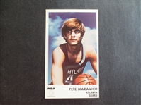 1972 Icee Bear Pete Maravich Basketball Card in Great Shape!