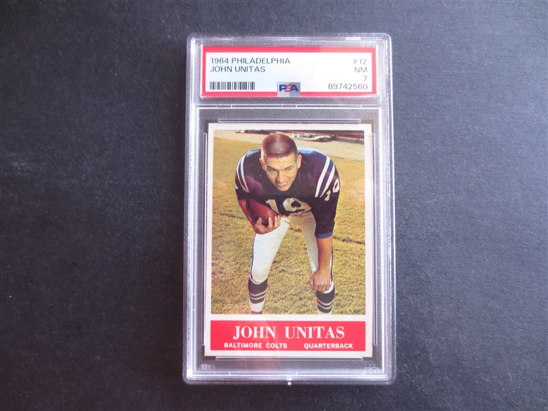 1964 Philadelphia John Unitas PSA 7 NMT Football Card #12