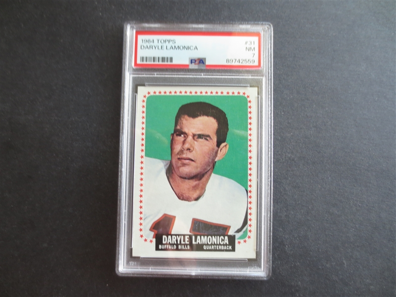 1964 Topps Daryle Lamonica Rookie PSA 7 NMT Football Card #31