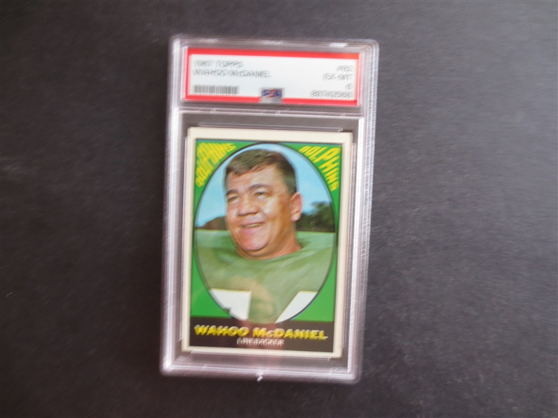 1967 Topps Wahoo McDaniel Rookie PSA 6 EX-MT Football Card #82