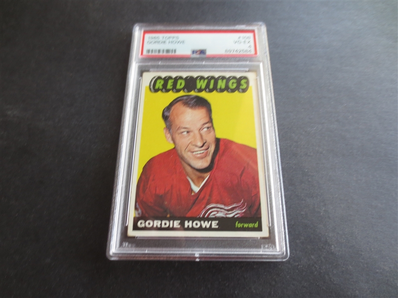 1965 Topps Gordie Howe PSA 4 VG-EX Hockey Card #108