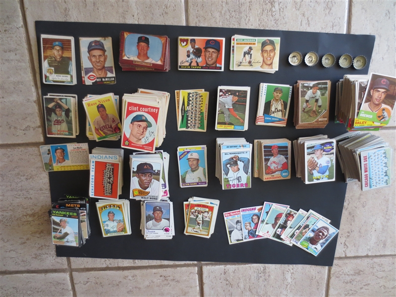 DEALER/COLLECTOR MONSTER CARD LOT---Mostly Baseball Cards---Just over 2000 includes 48 Leaf DiMaggio, 49 Leaf Musial, and 54 Bowman Mays and Numerous Hall of Famers Slabbed and Raw!!! 