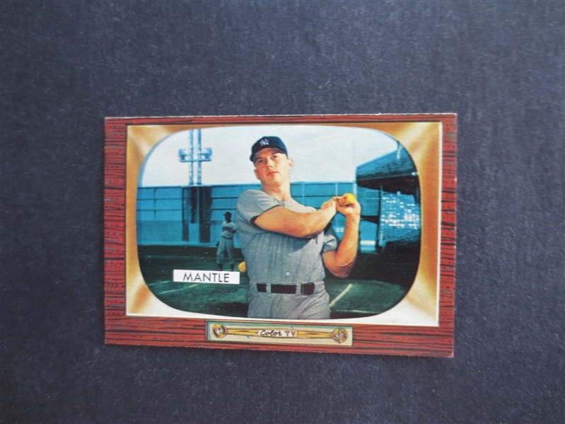 1955 Bowman Mickey Mantle Baseball Card in Beautiful Condition #202  WOW!!!