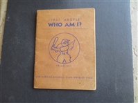 1937 Los Angeles Angels PCL "Who Am I" Yearbook Booklet with Jigger Statz  RARE!