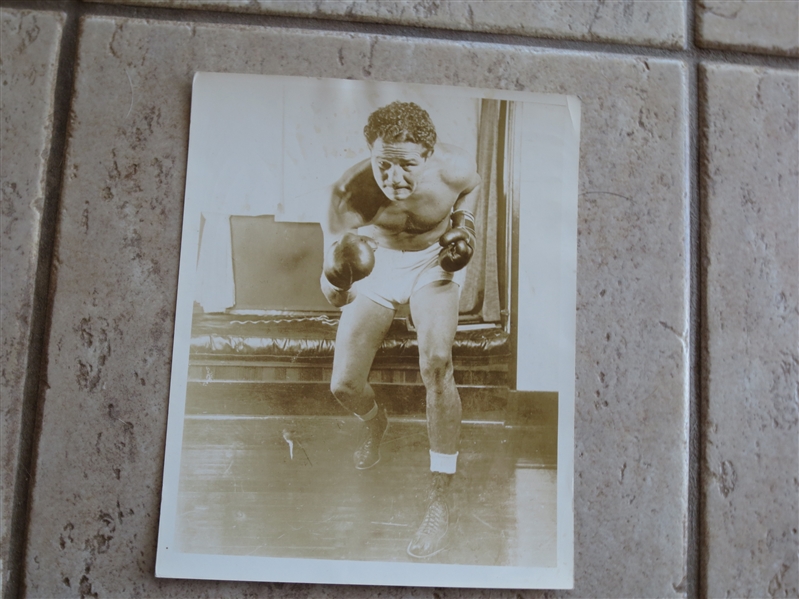 1930's (?) Max Baer Boxing Sepia Photo 10 x 8