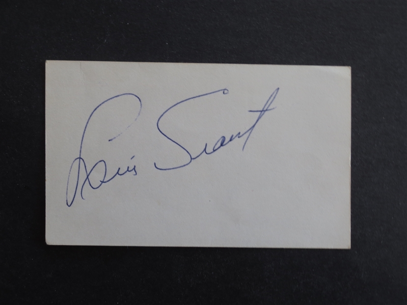 Autographed Luis Tiant 3 x 5 Card---Superstar Baseball Pitcher