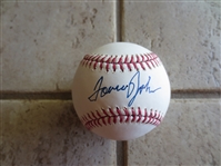 Autographed Tommy John Los Angeles Dodgers Single Signed Rawlings Baseball