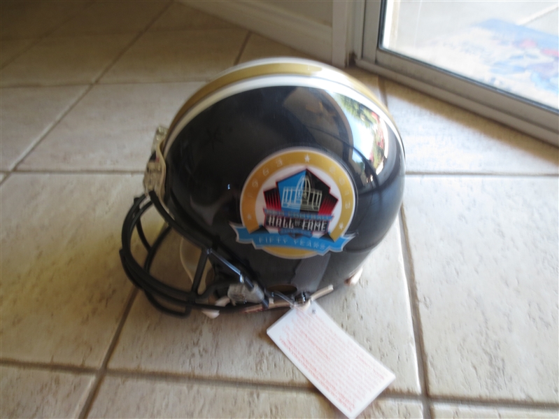 Autographed Jerry Rice Hall of Fame Football Helmet by Riddell