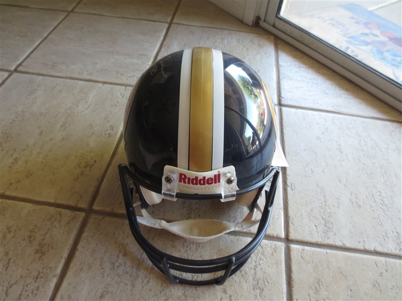 Autographed Jerry Rice Hall of Fame Football Helmet by Riddell