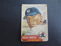 1953 Topps Mickey Mantle Baseball Card in affordable condition #82