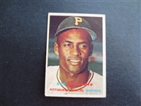 1957 Topps Roberto Clemente Baseball Card #76 in affordable condition