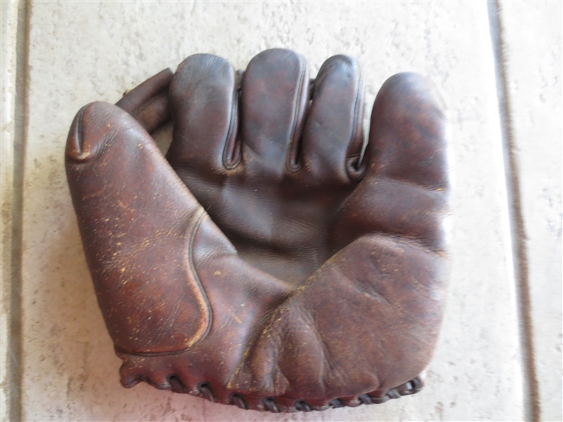 1930's Tony Lazzeri Marathon Model 4227 Buckle Back Baseball Glove New York Yankees PCL