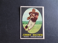 1958 Topps Jim Brown Rookie Football Card #62 in Great Shape!  WOW!