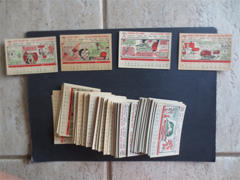 (120) different 1956 Topps Baseball Cards in Great Shape! 