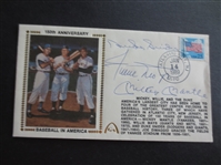 Autographed Mickey Mantle, Willie Mays, and Duke Snider Gateway Stamp Co. FDC   WOW!