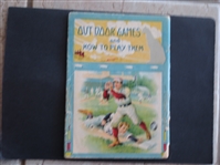 1880s-90s Outdoor Games & How to Play Them Softcover Book Baseball and Football with neat covers