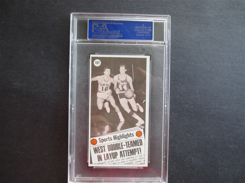 1970-71 Topps Jerry West All Star PSA 7 NMT Basketball Card #107