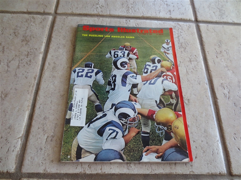 1966 Sports Illustrated with Los Angeles Rams Football Cover