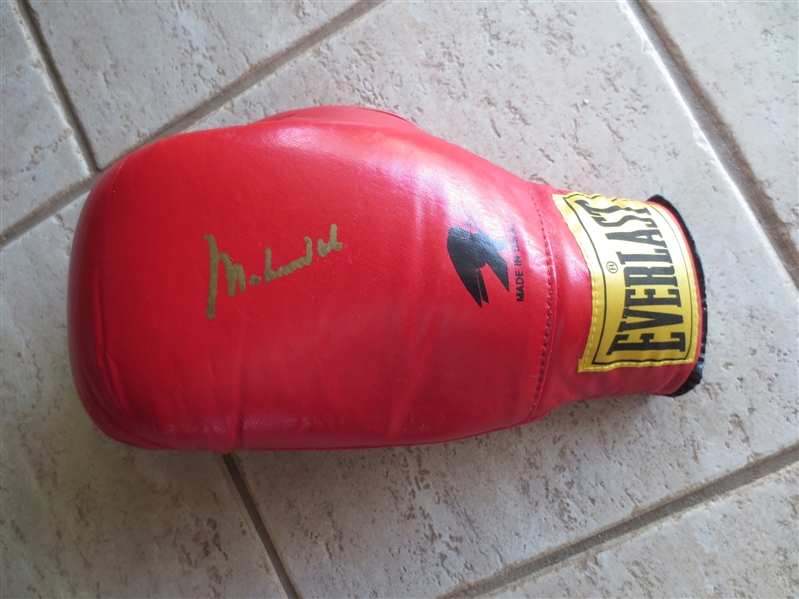 Autographed Muhammad Ali Everlast Boxing Glove