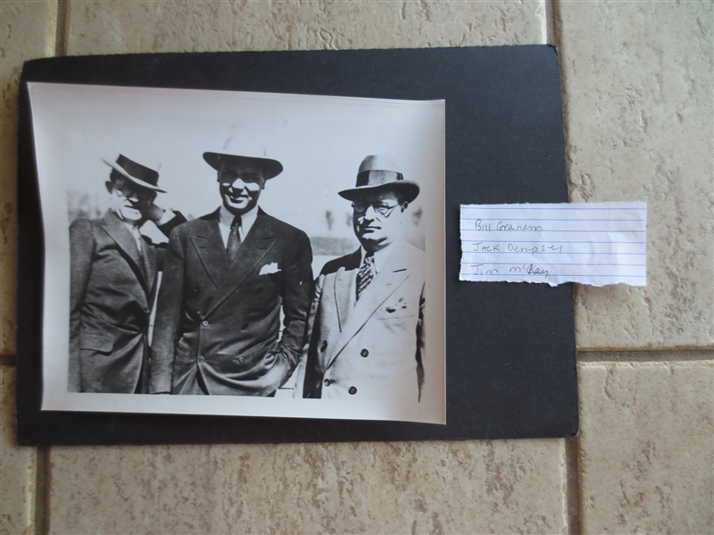 Boxing Photo of Jack Dempsey, Bill Graham and Jim McKay  8x 10