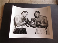 1955 Boxing Photo Shows Sugar Ray Robinson and Carl Bobo Square Off at Pre-fight