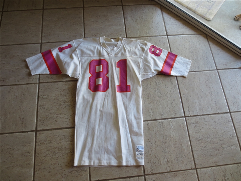 1974 Southern California Sun WFL Game Worn Jersey Dave Parks #81 Sandknit Size 42-44