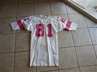 1974 Southern California Sun WFL Game Worn Jersey Dave Parks #81 Sandknit Size 42-44