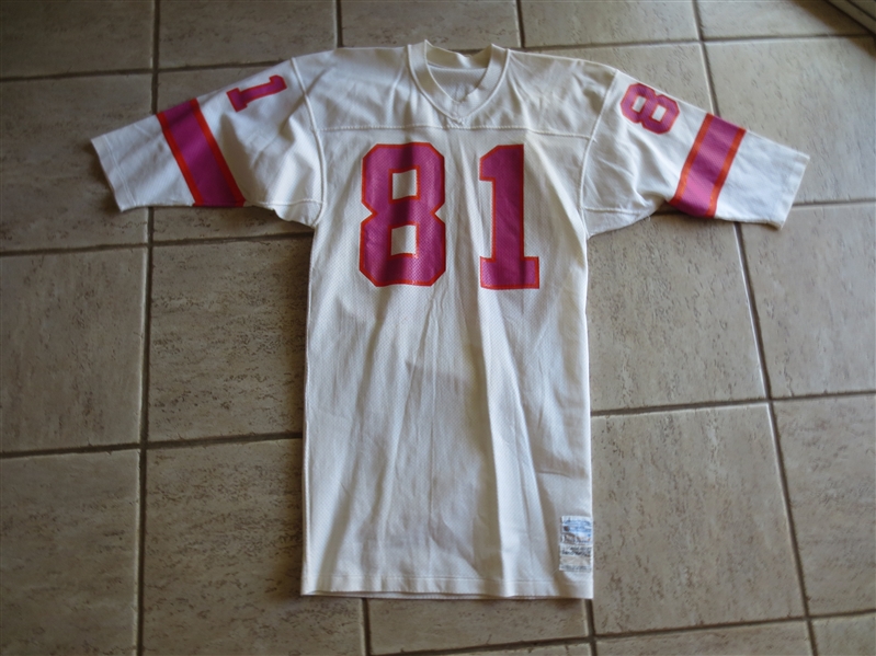 1974 Southern California Sun WFL Game Worn Jersey Dave Parks #81 Sandknit Size 42-44