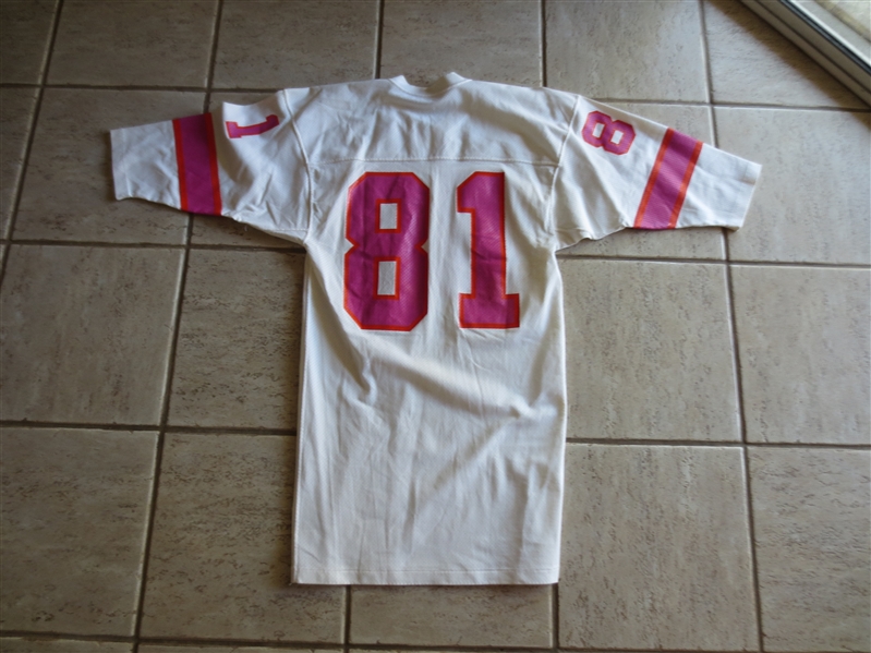 1974 Southern California Sun WFL Game Worn Jersey Dave Parks #81 Sandknit Size 42-44