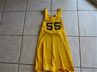 1967-68 Houston Mavericks ABA Basketball Game Worn Practice Jersey Willie Somerset Southland Size 40