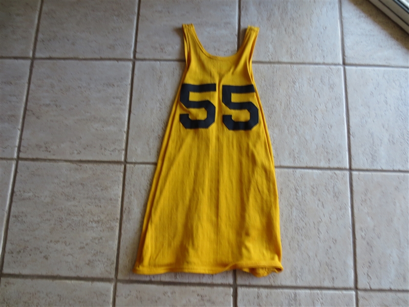 1967-68 Houston Mavericks ABA Basketball Game Worn Practice Jersey Willie Somerset Southland Size 40