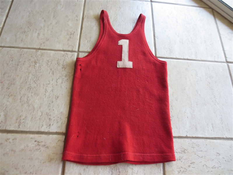 1920's Akron Goodyear Wingfoots (?) Basketball Game Worn Jersey #1